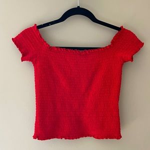 MOVING SALE 🛍️ Hollister Smocked Off the Shoulder Top